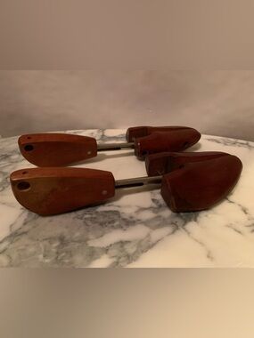 Vintage 60’s Rochester Shoe Tree Co No. 4 Wooden Shoe Trees